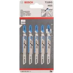 Lames de scie sauteuse pour le métal T 118 G Basic for Metal - jeu de 5