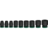 Set 9 douilles 1/2' 45mm