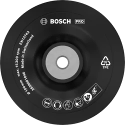 Plateau ponçage diam 100mm + écrou pour disque