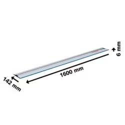 Rail de guidage de longueur 1.6m pour scie circulaire FSN 1600