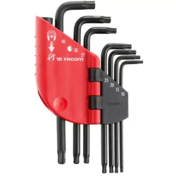 Jeu de 7 clés mâles Torx/Resistorx sur étui - 89SR.J7PB