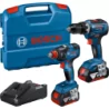 Kit 2 outils GDX 18V-200 + GSR 18V-55 + 2 batteries 18v 4,0 ah et chargeur