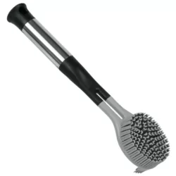 Brosse vaisselle silicone manche métal tpr stl