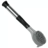 Brosse vaisselle silicone manche métal tpr stl