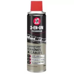 Lubrifiant chaines et câbles aérosol de 250 ml