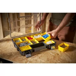 Organiseur étanche Fatmax Stanley 10 compartiments profondeur 64 mm