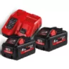 Pack de 2 batteries 18V 5,5 Ah B5 + chargeur M12-18 FC