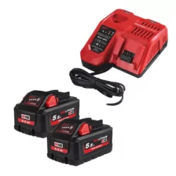 Pack de 2 batteries 18V 5,5 Ah B5 + chargeur M12-18 FC