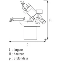 Scie à ruban SR125 MV sans socle
