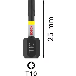 Embout impact T10 25mm - lot de 2