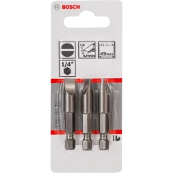 Embout de vissage tête fendue s 1,6x80 49 mm lot de 3