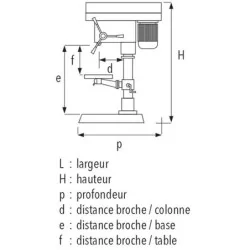 Perceuse d'établi monophasé avec étau STAR 20 PE