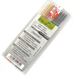 Porte-mines pica-dry étui de 8 mines 4 graphite 2 rouges 2 jaunes