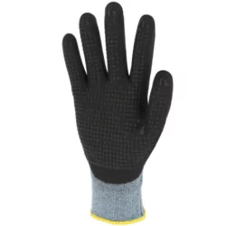 Gant nitrile mousse tout enduit avec picots