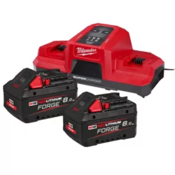 Pack NRG 18V, 8.0 AHx2 + chargeur double FORGE Red Li-ion M18 - M18 FORGENRG-802DBSC