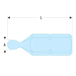Embout pour vis 6 pans creux tête sphérique de 6 mm