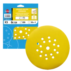 Disque abrasif velcro 18 trous + 1 central pour girafe