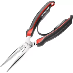 Pince demi ronde de 200 mm becs longs coudés 195A.20CPE
