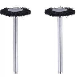 Brosse soie couronne D. 19mm Dremel 536 - Lot de 2