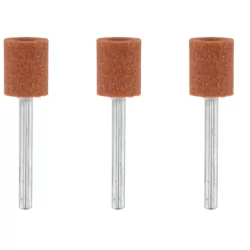 Meule à rectifier en oxyde d'aluminium cylindrique D.9,5mm Dremel 932 - lot de 3