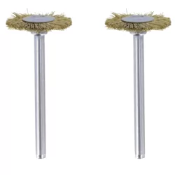 Brosse laiton couronne D. 19mm Dremel 535 - Lot de 2