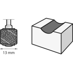 Bande de ponçage D.13mm grain 60 Dremel 408 - Lot de 6