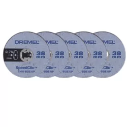 Disque EZ SpeedClic D. 38mm ep 0,75mm pour métaux Dremel S409 - Lot de 5