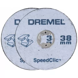 Adaptateur EZ SpeedClic + 2 disques à tronçonner Dremel S406