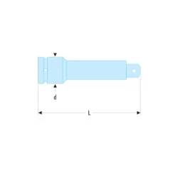 Rallonge 1/2' longueur 50mm