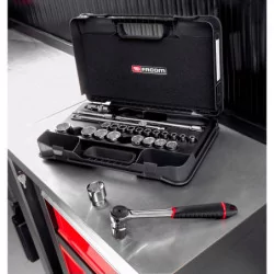 Cliquet et douilles 1/2 coffret de 26 pièces