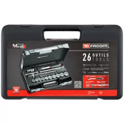 Cliquet et douilles 1/2 coffret de 26 pièces