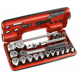 Cliquet et douille 1/2 coffret de 21 pièces