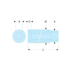 Douille S. 1/2' - 12 pans 1'1/8 - S.1P1/8