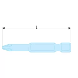 Embout de vissage 1/4 haute performance pour vis cruciformes