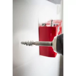 Cheville autoforeuse zamak pour plâtre Drive TP12 avec vis tête plate boîte de 100