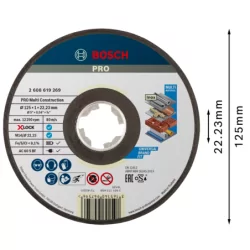 Disque à tronçonner X-LOCK Multi-matériaux moyeu plat