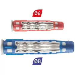 Cheville bi-matière universelle ColorTech sans vis