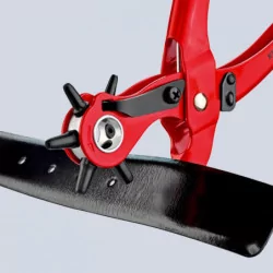 Pince emporte-pièces revolver - 220mm - 6 buses interchangeables - 90 70 220