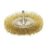 Brosse circulaire laiton sur tige