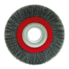 Brosse circulaire fil acier ondulé pour touret
