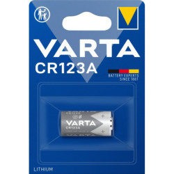 Pile lithium varta 3v 1430 - CR123 - blister de 1