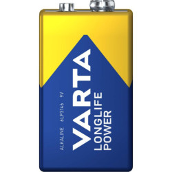 Pile alcaline varta power longlife 6LR61 9v - bister de 1