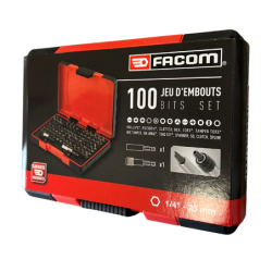 Coffret d'embouts de vissage de 100 pièces