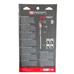 Jeu de 6 tournevis Ergotwist. fente, PZ