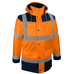 Parka haute visibilite Orange 280g 4x1