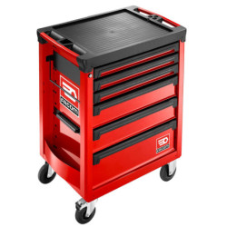 Servante 6 tiroirs roll M3 rouge