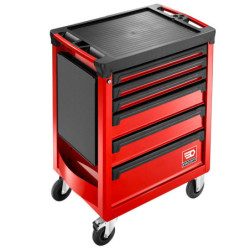 Servante 6 tiroirs roll M3 rouge