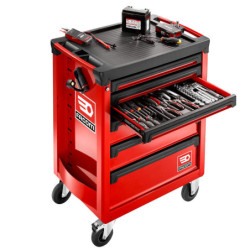 Servante 6 tiroirs roll M3 rouge