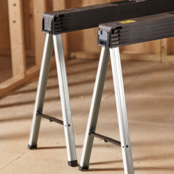 Tréteaux pliables et clipsables - STANLEY - lot de 2