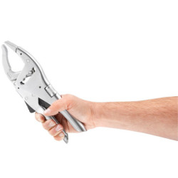 Pince-étau 250 mm à becs longs boutonnière 5 positions grande capacité d'ouverture